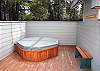Enjoy a relaxing soak in this private hot tub after a day of skiing, hiking or biking.