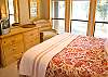 King bedroom downstairs shares hall bath.
