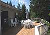 Beautiful spacious back deck off the dining room. Everything was great, The Burkhart's of Tigard, OR.
