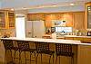 Breakfast bar with lots of room.