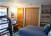 Another view of the downstairs bedroom.