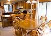 With dining seats for 6 and an additional set of 3 barstools everyone will be able to sit down for special mealtimes during your Sunriver vacation!