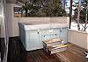 Enjoy the in any season outdoor hot tub!
