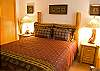 Warm and inviting master bedroom