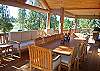 This spacious deck has wonderful views of the Woodlands golf course!  You will want to entertain on this deck year round.