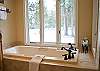 Soak your cares away in this inviting jacuzzi tub after a day of skiing on Mt. Bachelor or a bike ride to Benham Falls.
