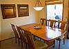 Gather around the breakfast table early for coffee before beginning an exciting day of adventure in Sunriver. Dining area seats 6.