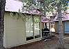Have a snack on the patio and gaze at the amazing view of the pine trees.