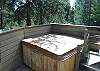 Private hot tub.