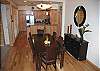 Dining room off the kitchen.