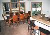 Open floor plan - enjoy coversations from living room, kitchen and dining room.  Space for more at the breakfast counter.