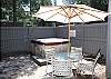 Back Deck. Soak in the hot tub after a fun day of winter or summer activites.