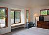 Large windows offer great views.