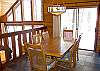 Dining area and door to decks
