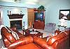 Bring your family into this living room to tell stories around the fireplace! If you can't think of any stories to tell, why not enjoy a nice family movie together?