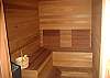 The sauna is nice and relaxing after a long day of hiking or skiing.