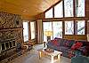 View of livingroom from loft