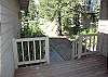 Lot's of deck space for hanging out with the family and having a BBQ.