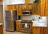 All stainless steel appliances.