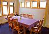 This dining room is located right off the kitchen and main living area.  Your family will enjoy spending time  together.