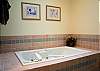 Enjoy the garden tub.