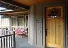 Front entry and deck.
