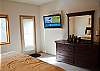 Access to the hot tub and deck from the King Master Suite.