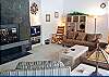 Spacious living room with lots of windows. Light and bright. Enjoy a relaxing vacation with family and friends.