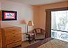 New flat screen TV in king master bedroom!