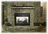 Cozy gas fireplace perfect for snuggling up to in the winter!