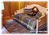 Day bed with trundle is the 3rd bedroom, which opens to two twins.