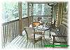 Relaxing on this porch brings you closer to nature!