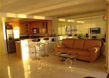 Living Area & Kitchen