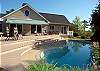 Great amenities---close to town, pool, dock, hot tub!
