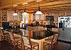 The Kitchen space of the Timber Ridge Retreat is simply perfect.  Granite counter tops, stainless steel appliances, flat panel hi-def TV station and most every other major modern convenience you would expect of a top quality experience.  All that's missing is you and all your family or friends.