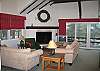 Lots of open space, lots of great natural light, a great fireplace and lots of comfy new sofas.... all the perfect makings for a relaxing time in New Hampshire's White Mountains.  All that's needed now is... you.