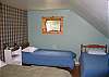 The second bedroom on the upper floor offers 3 more twin size beds plus a full size bed, yet again... the maximum occupany for this property is 9 guests.  Your family or group will have plenty of beds to choose from in this home.