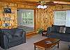 This would be the opposing view from the previous shot.  Side A vs side B of the same room.  Note the ceiling fan which further ensures cool White Mountain summer breezes during hot summer months.