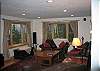 The Kinsman Valley View enjoys lots of over stuffed leather chairs and one great sofa situated perfectly in front of either of your eyes' delight... the TV or the great picture window with White Mountainscapes beyond.