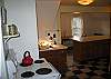 The Sweat Pea is nicely organized with the kichen area splitting the middle between the space of the living room on one side, dining on the other.  A Franconia Notch Vacations property close to Littleton, NH.