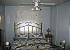 The 3rd and final bedroom also offers a Full size bed and ceiling fan, however there's no TV.  Quite comfy still, and perfect for your family's retreat to Franconia Notch State Park.