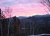 Guests of the Kinsman Valley View are likely to enjoy an outstanding White Mountain Alpen Glow sunset such as this one.  Although winter months offer the most outstanding displays of Alpen Glow, the White Mountain summer months feature their own spin on the outstanding display of colors.