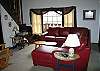 The over-sized wrap around couch is perrrfect for relaxing at days end, sitting fire-side recalling all the action of the day.