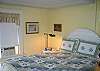 Franconia Storybook Cottage is all about comfort, and so is true of the bedroom which is well removed from the rest of the property.  It's a quiet place for sure.