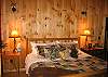 Here is a second angle on the Second Bedroom, and still out of view is the small desk and table that are perfect for composing the days notes and thoughts or planning for the next days' White Mountain wonders.