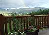 Grand NH White Mountain views are not the only aspect of the natural beauty to be enjoyed while staying at the Timber Ridge Retreat.  Rainbows, Sun Beams, and Bunnies are also a possibility...