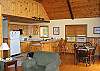The open floor plan of the main room makes for quite an enjoyable experience and makes tis 0ne bedroom plus loft home larger than most folks might expect.  Most guests have been pleasantly suprised by the actual size of this home.  Your turn.  Call and make your plans today!