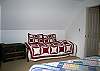 This would be a cot style accommodation located in one of the 2 upstairs bedrooms.  For the occassional over-nighter or younger guest this bed will do just the trick.