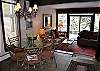 Open plan dining and living area