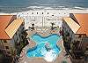 balcony view of the pool